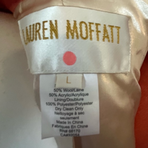 Lauren Moffatt Eastwood Coral Button-Up Coat with Arrow Design - Picture 7 of 7